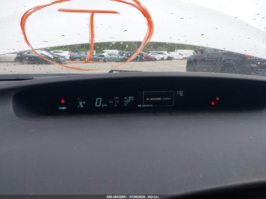 2011 Toyota Prius VIN JTDKN3DU0B0274049 IAAI salvage auction — NORMAL WEAR, Clear (Florida), sold $1,650 on 2026-07-13 (photo 7)