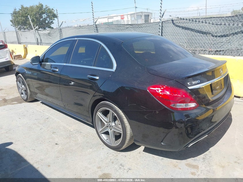 2018 Mercedes-benz C-klasse VIN WDDWF4JB4JR409749 IAAI salvage auction — FRONT END, Salvage Title, sold $8,000 on 2026-08-05 (photo 3)