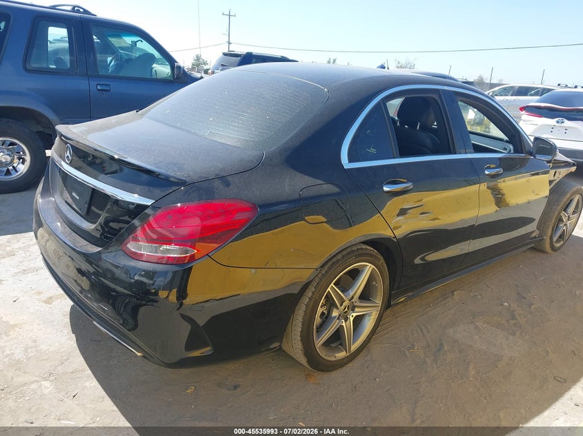 2018 Mercedes-benz C-klasse VIN WDDWF4JB4JR409749 IAAI salvage auction — FRONT END, Salvage Title, sold $8,000 on 2026-08-05 (photo 4)