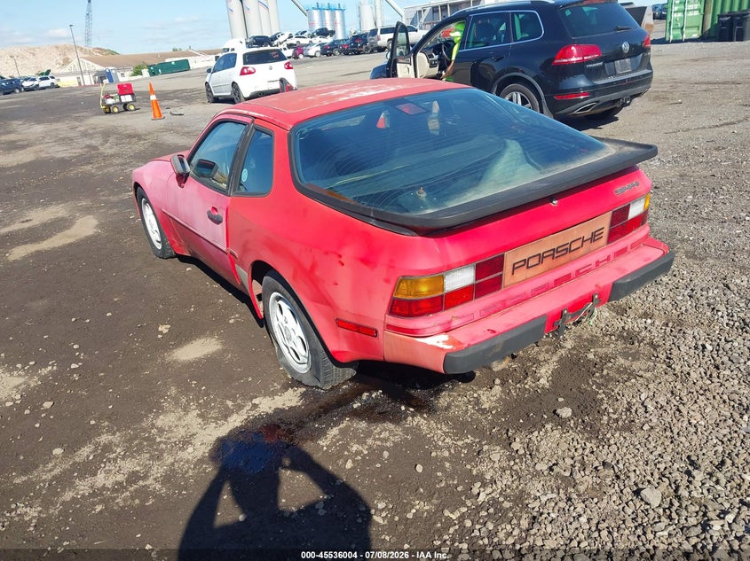1987 Porsche 944 VIN WP0AB0947HN470996 IAAI salvage auction — NORMAL WEAR, Clear (New Jersey), sold $425 on 2026-07-28 (photo 3)