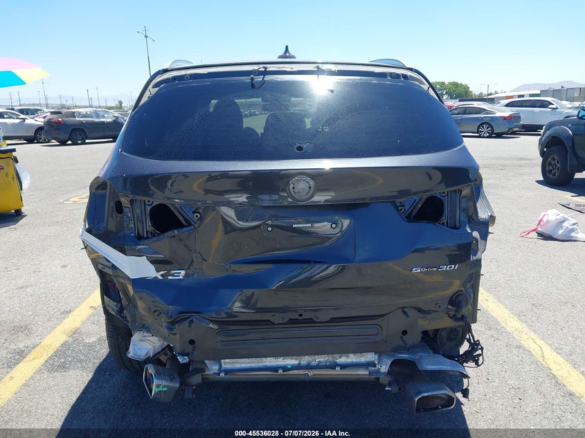 2022 BMW X3 VIN 5UX43DP02N9M21385 IAAI salvage auction — REAR END, Salvage Title, sold $25 on 2026-07-31 (photo 6)