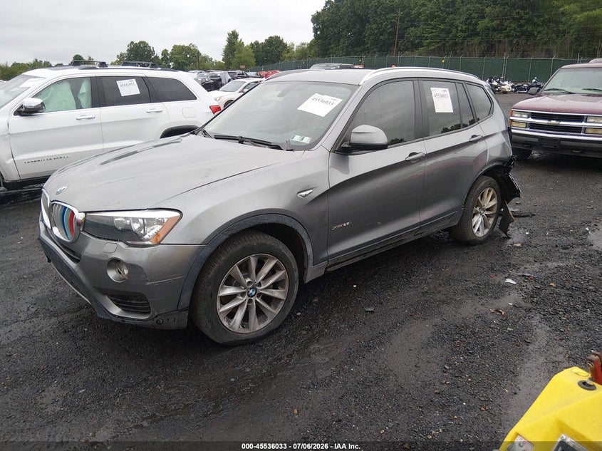 2016 BMW X3 VIN 5UXWX9C56G0D77493 IAAI salvage auction — LEFT REAR, Salvage (Pennsylvania), sold $125 on 2026-07-28 (photo 2)