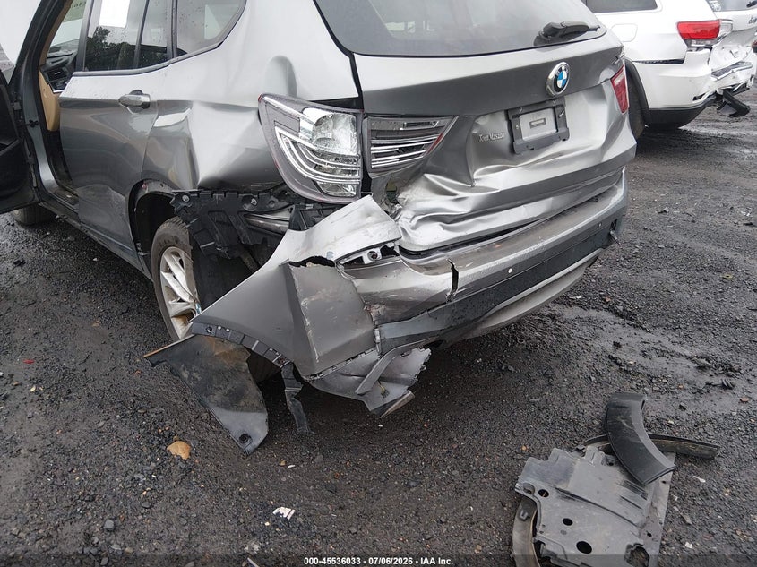 2016 BMW X3 VIN 5UXWX9C56G0D77493 IAAI salvage auction — LEFT REAR, Salvage (Pennsylvania), sold $125 on 2026-07-28 (photo 6)