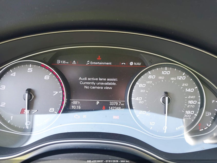 2013 Audi S7 VIN WAU32AFC2DN130530 IAAI salvage auction — NORMAL WEAR, Clear (Missouri), sold $2,225 on 2026-07-08 (photo 7)