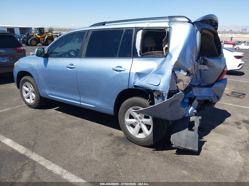 2008 Toyota Highlander VIN JTEDS41A582015762 IAAI salvage auction — REAR END, Salvage (Nevada), sold $1,000 on 2026-07-17 (photo 3)