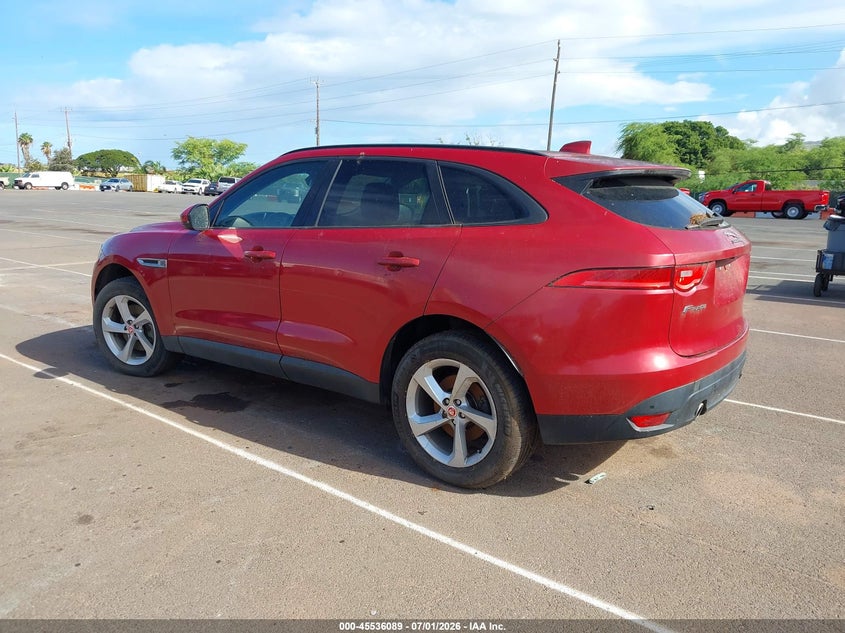 2017 Jaguar F-pace VIN SADCJ2BV0HA079095 IAAI salvage auction — NORMAL WEAR, Clear (Hawaii), sold $850 on 2026-07-28 (photo 3)