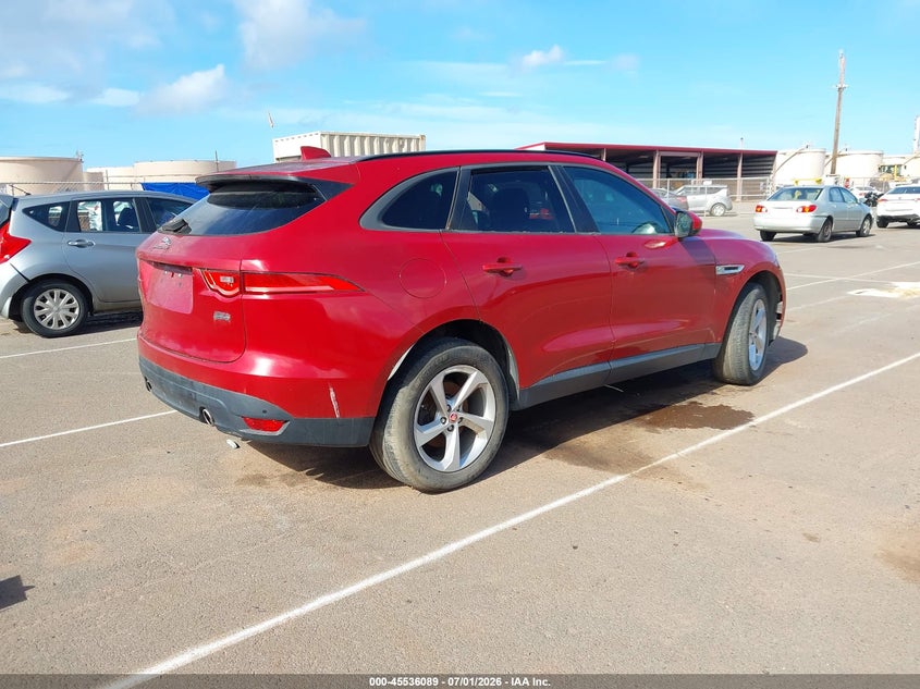 2017 Jaguar F-pace VIN SADCJ2BV0HA079095 IAAI salvage auction — NORMAL WEAR, Clear (Hawaii), sold $850 on 2026-07-28 (photo 4)