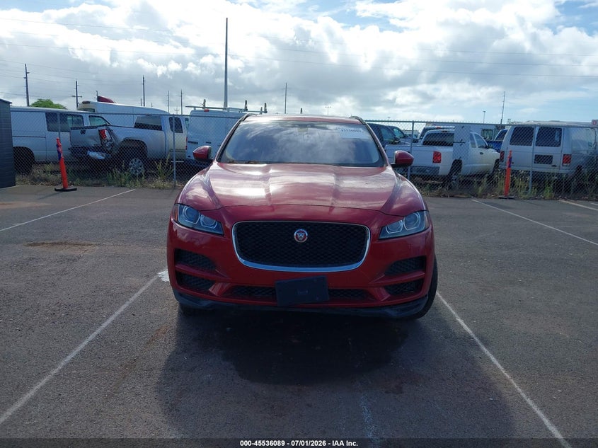 2017 Jaguar F-pace VIN SADCJ2BV0HA079095 IAAI salvage auction — NORMAL WEAR, Clear (Hawaii), sold $850 on 2026-07-28 (photo 6)