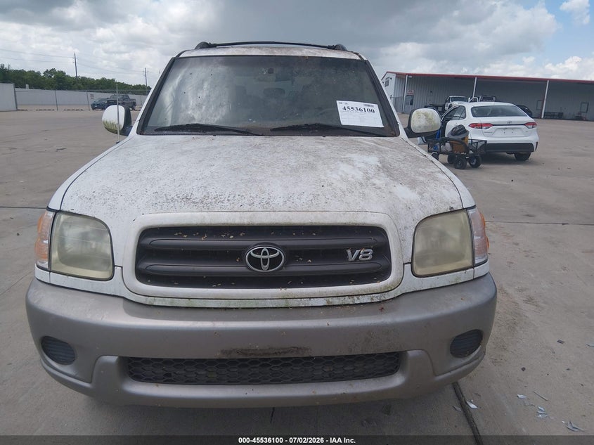 2001 Toyota Sequoia VIN 5TDBT44A61S041855 IAAI salvage auction — NORMAL WEAR, Original (Texas), sold $425 on 2026-07-10 (photo 6)