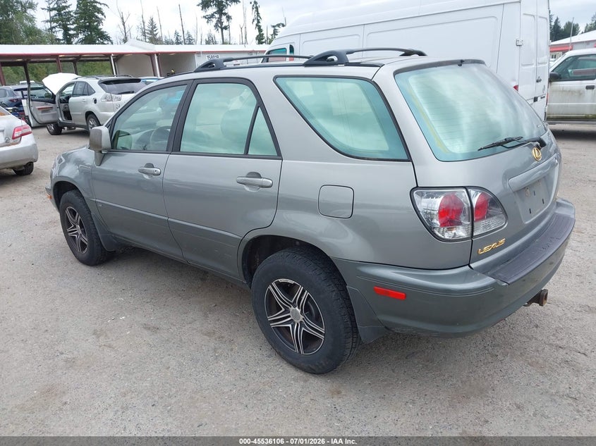 2002 Lexus Rx 300 VIN JTJHF10U520264034 IAAI salvage auction — NORMAL WEAR, Clear (Washington), sold $450 on 2026-07-29 (photo 3)