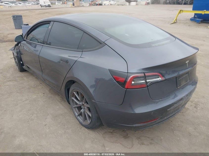2023 Tesla Model 3 VIN 5YJ3E1EA4PF620643 IAAI salvage auction — FRONT END, Clear (California), sold $3,150 on 2026-07-15 (photo 3)