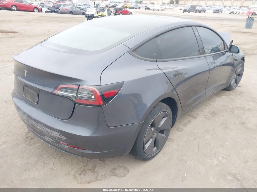 2023 Tesla Model 3 VIN 5YJ3E1EA4PF620643 IAAI salvage auction — FRONT END, Clear (California), sold $3,150 on 2026-07-15 (photo 4)