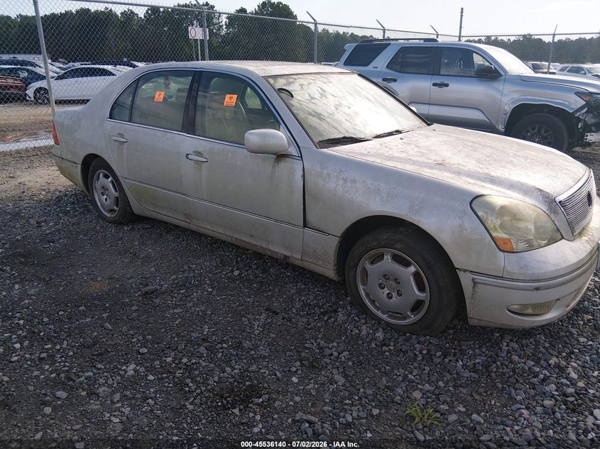2002 Lexus Ls 430 VIN JTHBN30F520068683 IAAI salvage auction — NORMAL WEAR, Clear (Georgia), sold $425 on 2026-07-17 (photo 1)