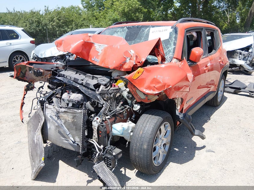 2018 Jeep Renegade VIN ZACCJABB3JPH10584 IAAI salvage auction — FRONT END, Salvage Title, sold $500 on 2026-08-19 (photo 2)