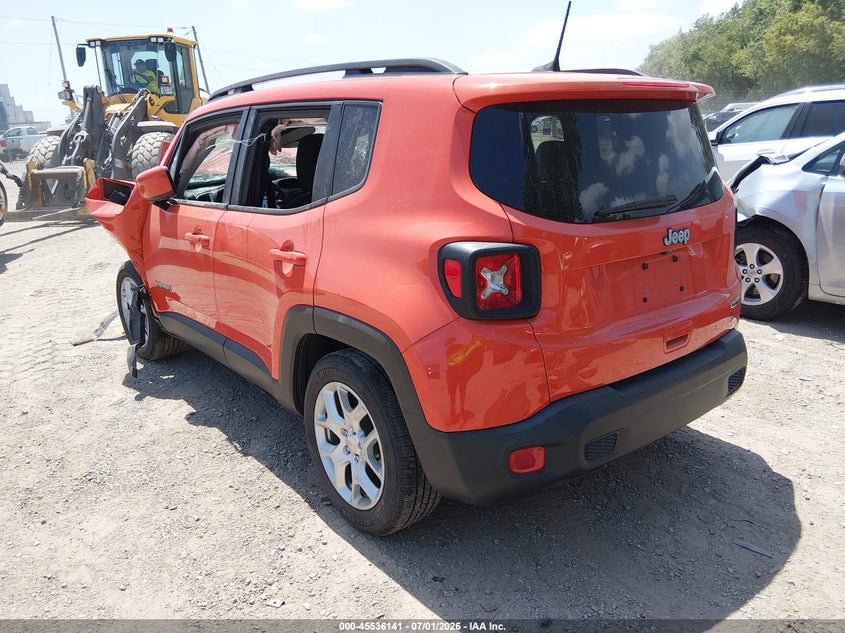 2018 Jeep Renegade VIN ZACCJABB3JPH10584 IAAI salvage auction — FRONT END, Salvage Title, sold $500 on 2026-08-19 (photo 3)