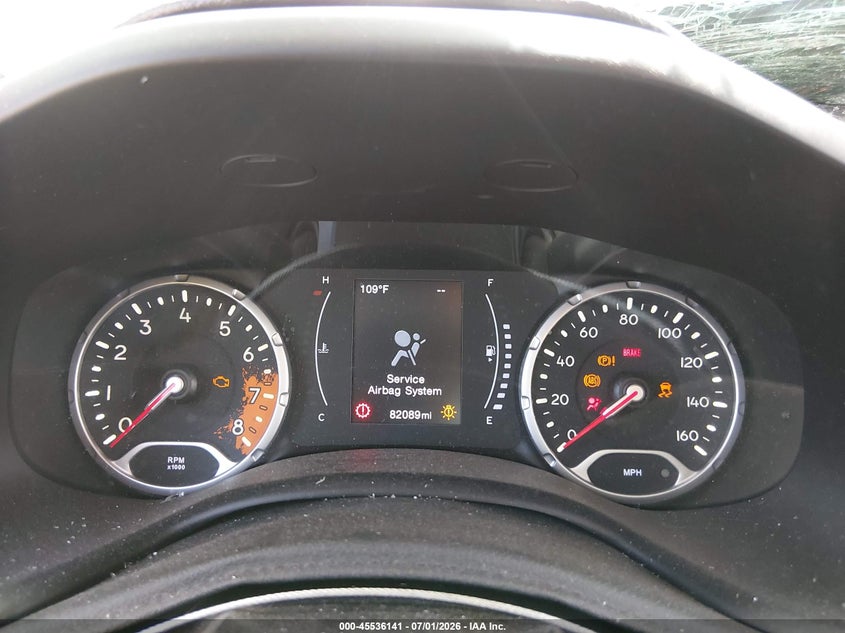 2018 Jeep Renegade VIN ZACCJABB3JPH10584 IAAI salvage auction — FRONT END, Salvage Title, sold $500 on 2026-08-19 (photo 7)