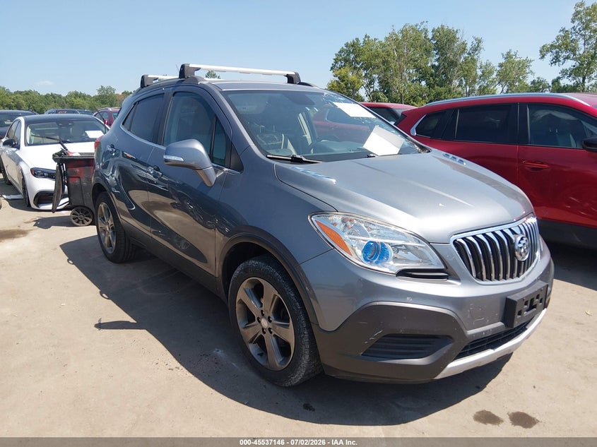 2014 Buick Encore VIN KL4CJASB8EB560921 IAAI salvage auction — LEFT SIDE, Salvage (Ohio), sold $50 on 2026-07-28 (photo 1)