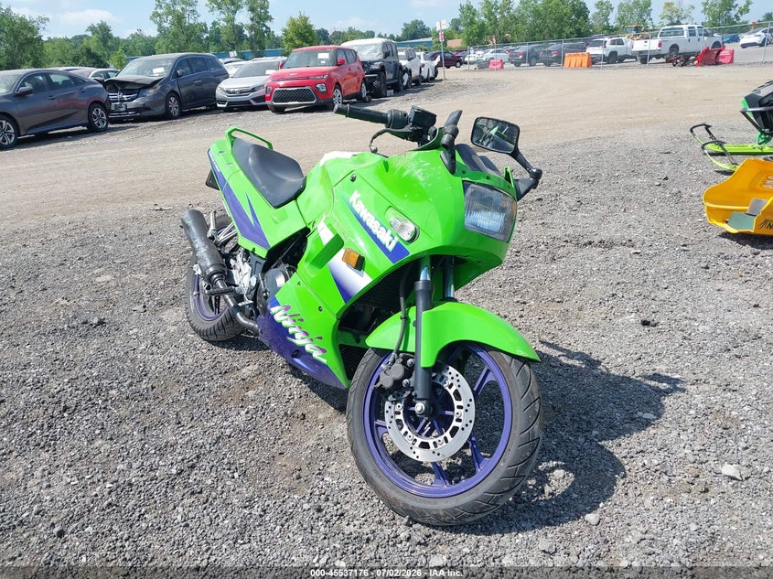 2000 Kawasaki Ex250 VIN JKAEXMF17YA071706 IAAI salvage auction — SIDE, Salvage (Ohio), sold $25 on 2026-07-28 (photo 1)