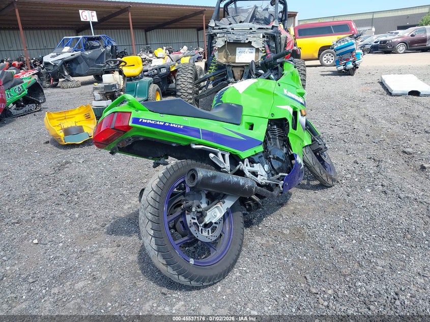 2000 Kawasaki Ex250 VIN JKAEXMF17YA071706 IAAI salvage auction — SIDE, Salvage (Ohio), sold $25 on 2026-07-28 (photo 4)