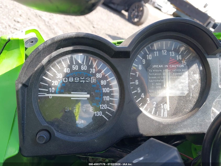 2000 Kawasaki Ex250 VIN JKAEXMF17YA071706 IAAI salvage auction — SIDE, Salvage (Ohio), sold $25 on 2026-07-28 (photo 7)