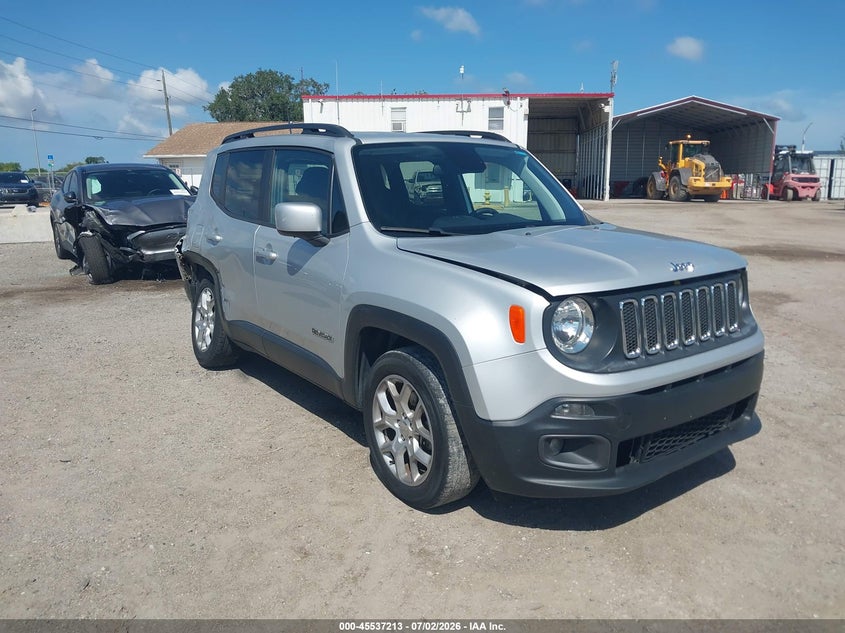2018 Jeep Renegade VIN ZACCJABB8JPH27607 IAAI salvage auction — RIGHT REAR, Rebuildable (Florida), sold $2,200 on 2026-09-04 (photo 1)