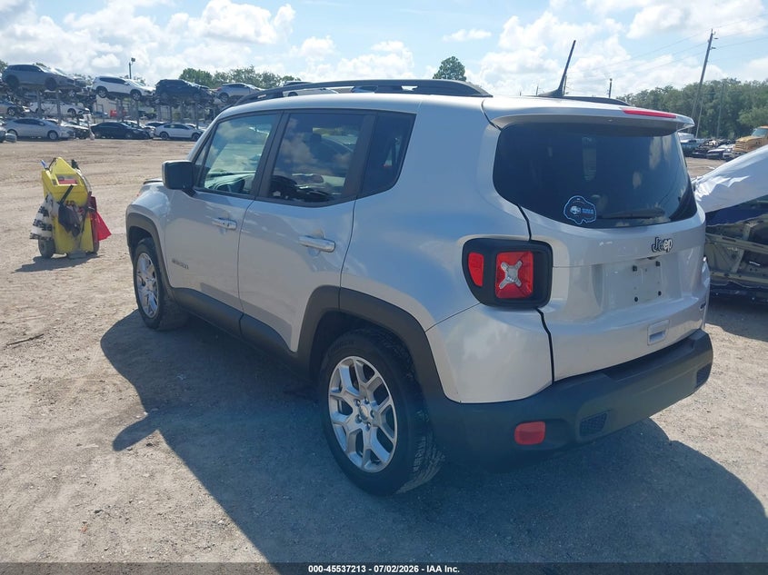 2018 Jeep Renegade VIN ZACCJABB8JPH27607 IAAI salvage auction — RIGHT REAR, Rebuildable (Florida), sold $2,200 on 2026-09-04 (photo 3)