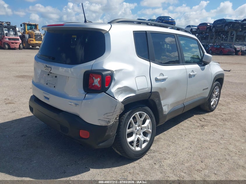2018 Jeep Renegade VIN ZACCJABB8JPH27607 IAAI salvage auction — RIGHT REAR, Rebuildable (Florida), sold $2,200 on 2026-09-04 (photo 4)