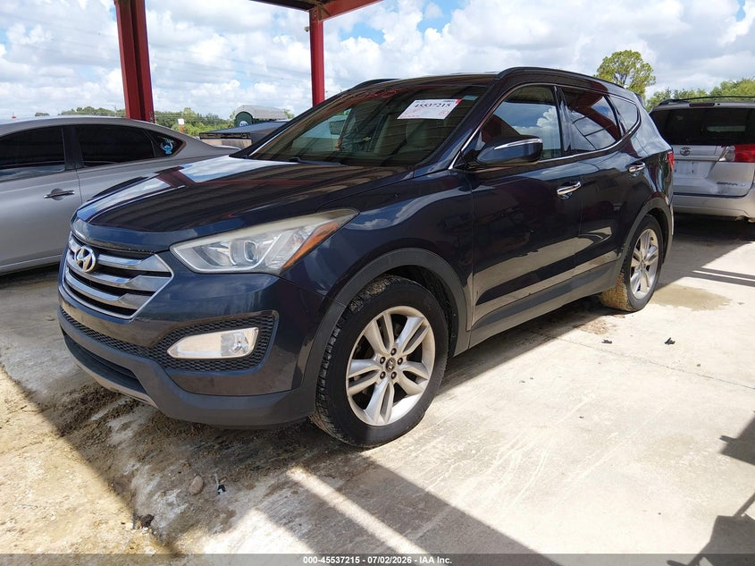 2014 Hyundai Santa fe VIN 5XYZU3LA6EG212422 IAAI salvage auction — NORMAL WEAR, Clear (Florida), sold $2,000 on 2026-07-14 (photo 2)