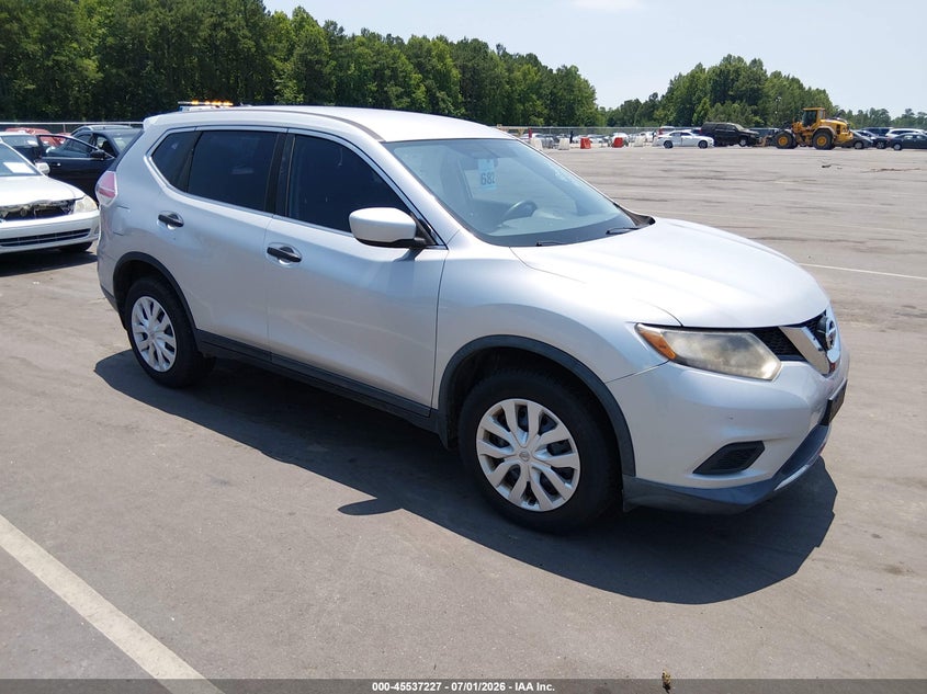 2016 Nissan Rogue VIN KNMAT2MT9GP638759 IAAI salvage auction — NORMAL WEAR, Clear (North Carolina), sold $600 on 2026-07-29 (photo 1)