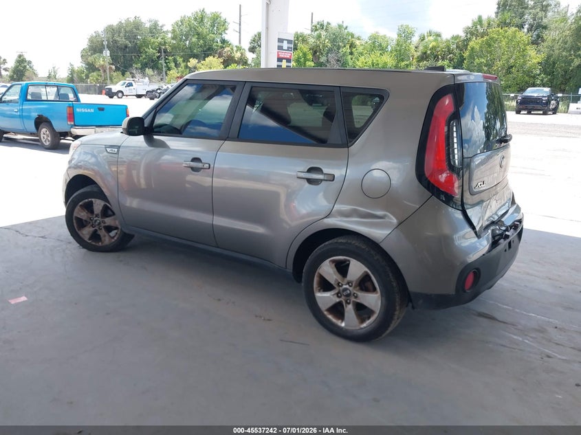 2017 Kia Soul VIN KNDJN2A26H7443161 IAAI salvage auction — REAR END, Salvage Title, sold $25 on 2026-07-22 (photo 3)
