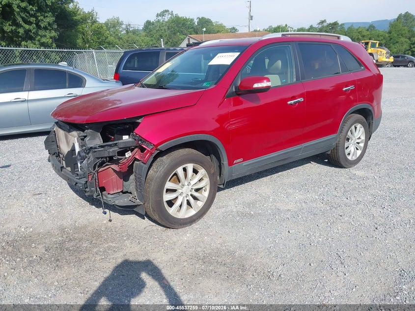 2011 Kia Sorento VIN 5XYKUCA12BG057707 IAAI salvage auction — RIGHT FRONT, Clear (Virginia), sold $1,000 on 2026-07-28 (photo 2)