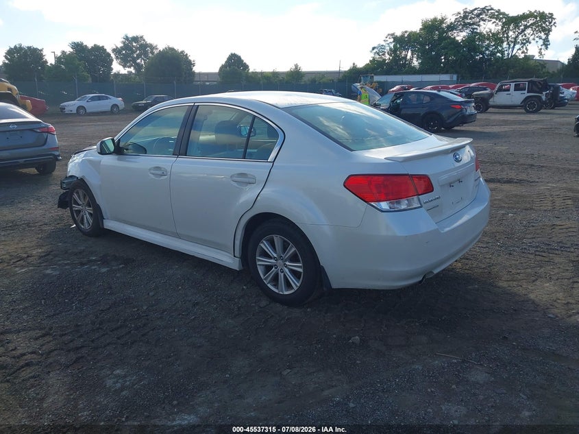 2011 Subaru LEGACY VIN 4S3BMBG65B3215359 IAAI salvage auction — FRONT END, Salvage (Pennsylvania), sold $450 on 2026-08-23 (photo 3)