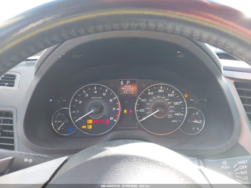 2011 Subaru LEGACY VIN 4S3BMBG65B3215359 IAAI salvage auction — FRONT END, Salvage (Pennsylvania), sold $450 on 2026-08-23 (photo 7)