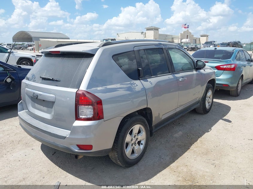 2015 Jeep Compass VIN 1C4NJCBA7FD218822 IAAI salvage auction — LEFT REAR, Salvage (Texas), sold $1,400 on 2026-08-01 (photo 4)