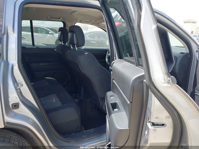 2015 Jeep Compass VIN 1C4NJCBA7FD218822 IAAI salvage auction — LEFT REAR, Salvage (Texas), sold $1,400 on 2026-08-01 (photo 8)