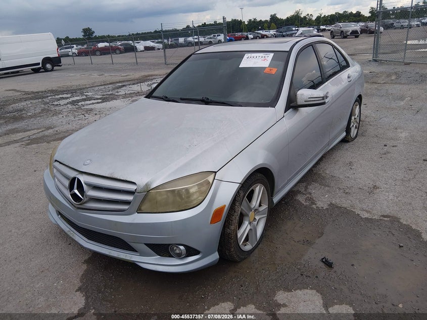2010 Mercedes-benz C-klasse VIN WDDGF5EB3AR098027 IAAI salvage auction — NORMAL WEAR, Clear (Louisiana), sold $400 on 2026-07-28 (photo 2)