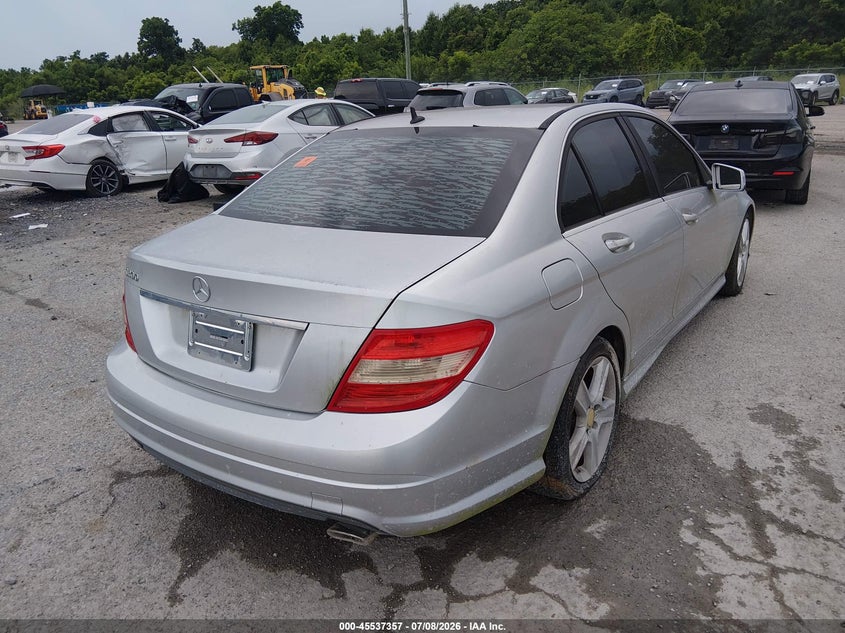 2010 Mercedes-benz C-klasse VIN WDDGF5EB3AR098027 IAAI salvage auction — NORMAL WEAR, Clear (Louisiana), sold $400 on 2026-07-28 (photo 4)