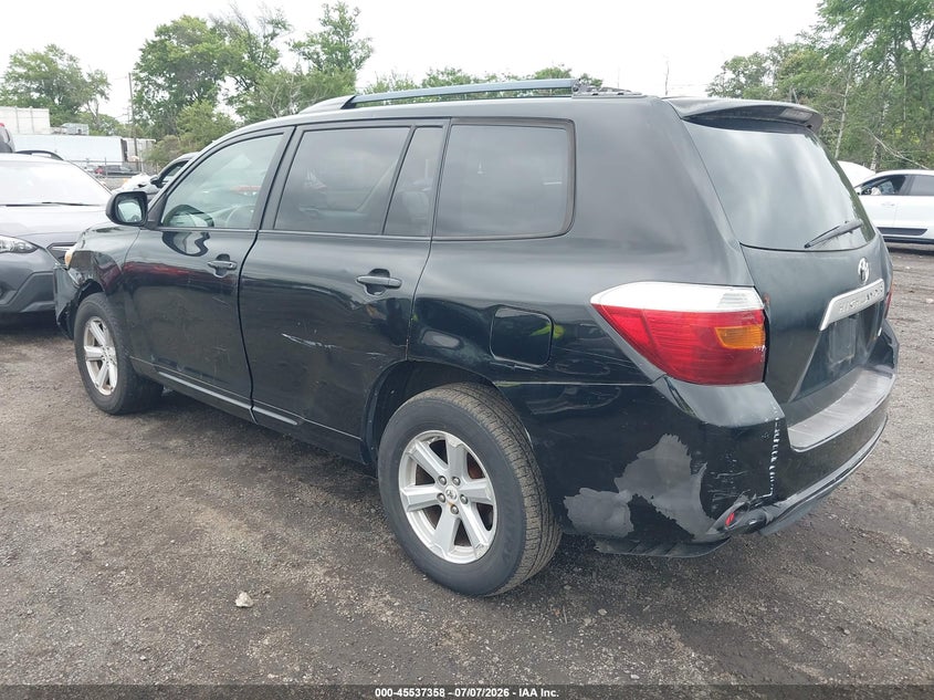 2010 Toyota Highlander VIN 5TDBK3EH8AS007814 IAAI salvage auction — FRONT END, Salvage (New Jersey), sold $1,550 on 2026-07-31 (photo 3)