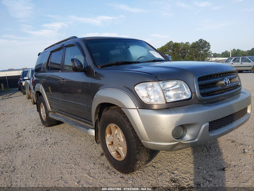 2003 Toyota Sequoia VIN 5TDZT34A73S191288 IAAI salvage auction — NORMAL WEAR, Repossession Paperwork (Georgia), sold $575 on 2026-07-20 (photo 1)