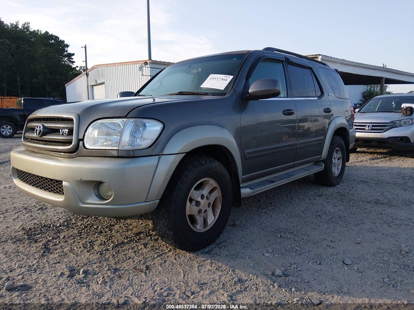 2003 Toyota Sequoia VIN 5TDZT34A73S191288 IAAI salvage auction — NORMAL WEAR, Repossession Paperwork (Georgia), sold $575 on 2026-07-20 (photo 2)