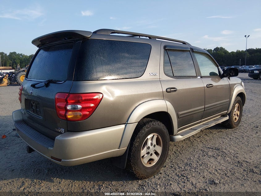 2003 Toyota Sequoia VIN 5TDZT34A73S191288 IAAI salvage auction — NORMAL WEAR, Repossession Paperwork (Georgia), sold $575 on 2026-07-20 (photo 4)