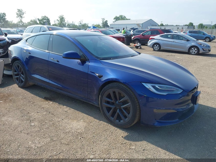 2022 Tesla Model s VIN 5YJSA1E54NF467849 IAAI salvage auction — REAR END, Salvage (Ohio), sold $19,100 on 2026-07-16 (photo 1)