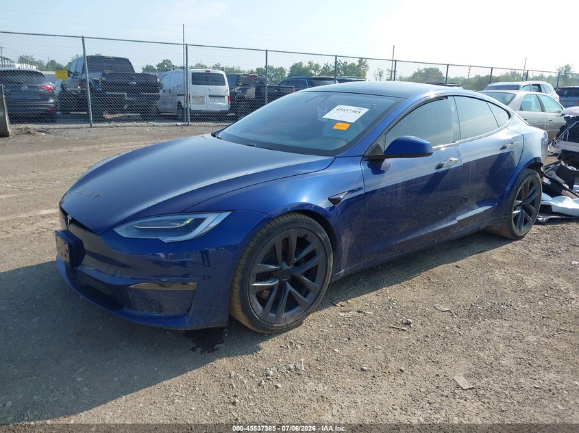 2022 Tesla Model s VIN 5YJSA1E54NF467849 IAAI salvage auction — REAR END, Salvage (Ohio), sold $19,100 on 2026-07-16 (photo 2)