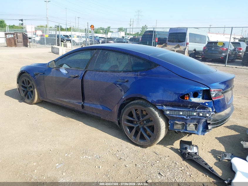2022 Tesla Model s VIN 5YJSA1E54NF467849 IAAI salvage auction — REAR END, Salvage (Ohio), sold $19,100 on 2026-07-16 (photo 3)