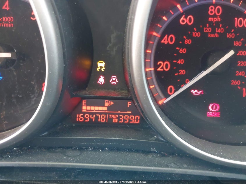 2011 Mazda 3 VIN JM1BL1K67B1361715 IAAI salvage auction — NORMAL WEAR, Salvage (California), sold $350 on 2026-07-29 (photo 7)