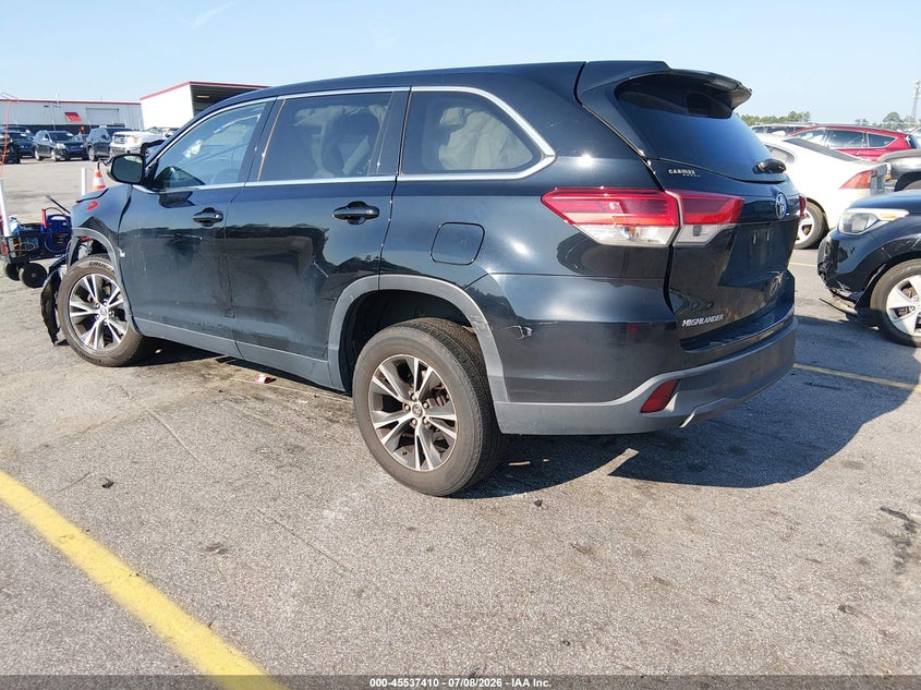 2019 Toyota Highlander VIN 5TDZZRFH2KS298887 IAAI salvage auction — FRONT END, Salvage (South Carolina), sold $3,800 on 2026-07-29 (photo 3)