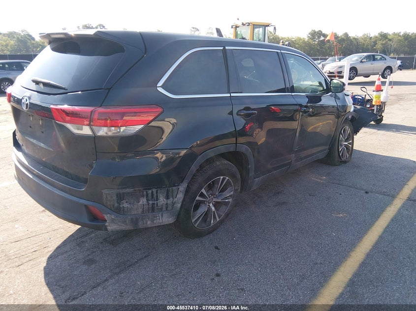 2019 Toyota Highlander VIN 5TDZZRFH2KS298887 IAAI salvage auction — FRONT END, Salvage (South Carolina), sold $3,800 on 2026-07-29 (photo 4)