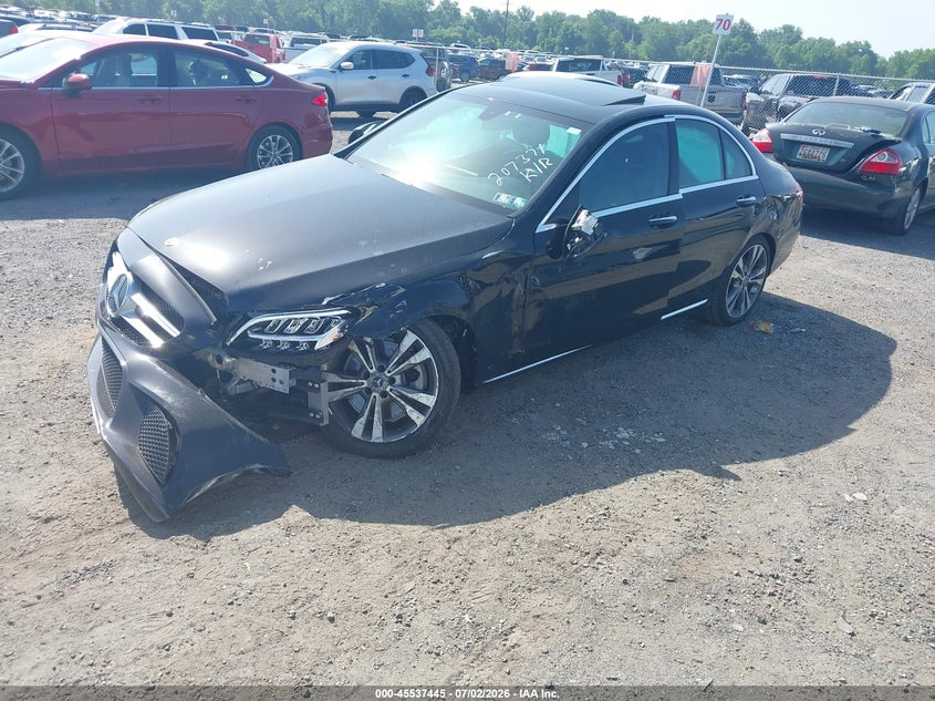 2020 Mercedes-benz C-klasse VIN WDDWF8DB1LR562661 IAAI salvage auction — FRONT END, Wait Title, sold $6,000 on 2026-08-20 (photo 2)