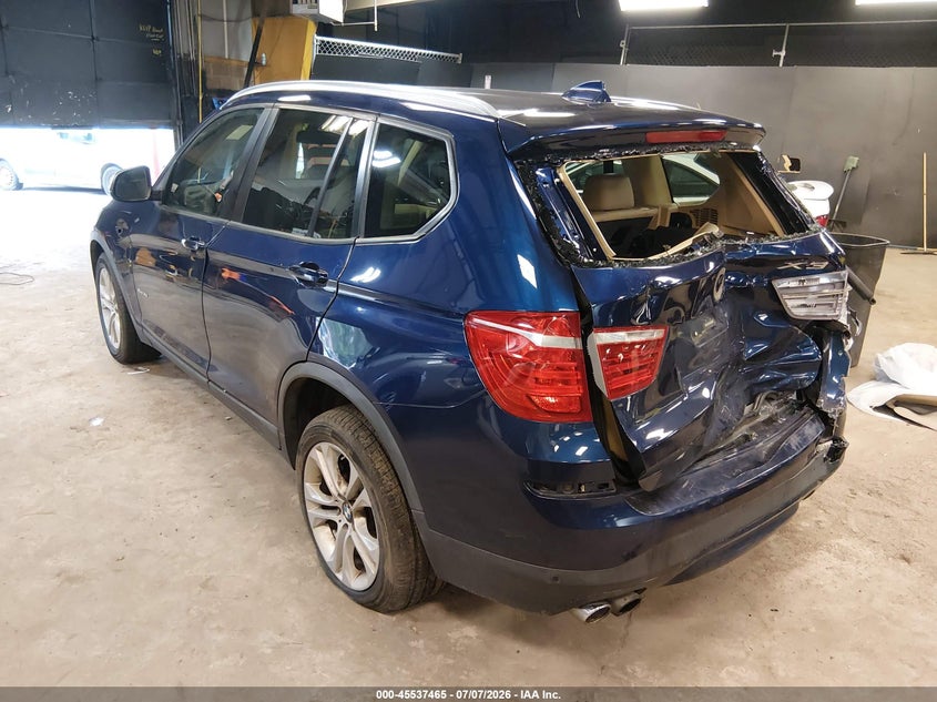 2016 BMW X3 VIN 5UXWX7C5XG0S15318 IAAI salvage auction — REAR END, Mv-907A (New York), sold $1,050 on 2026-07-28 (photo 3)