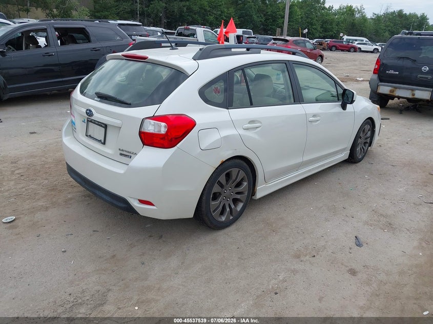 2014 Subaru Impreza VIN JF1GPAL6XE8264552 IAAI salvage auction — NORMAL WEAR, Original (New Hampshire), sold $850 on 2026-07-22 (photo 4)